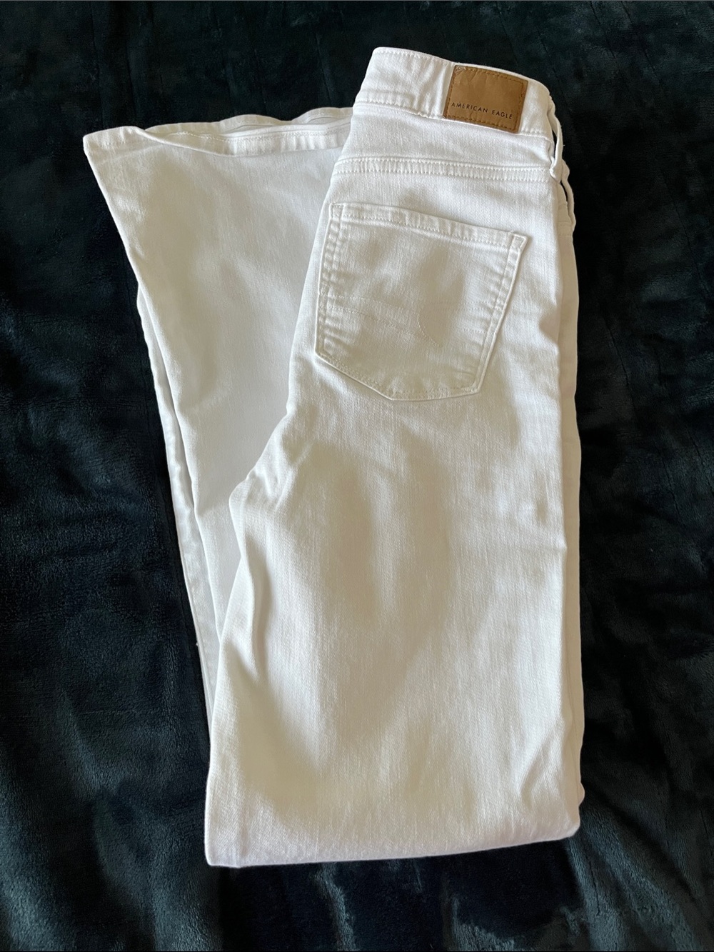 American Eagle Outfitters White Women's super high rise flare jeans